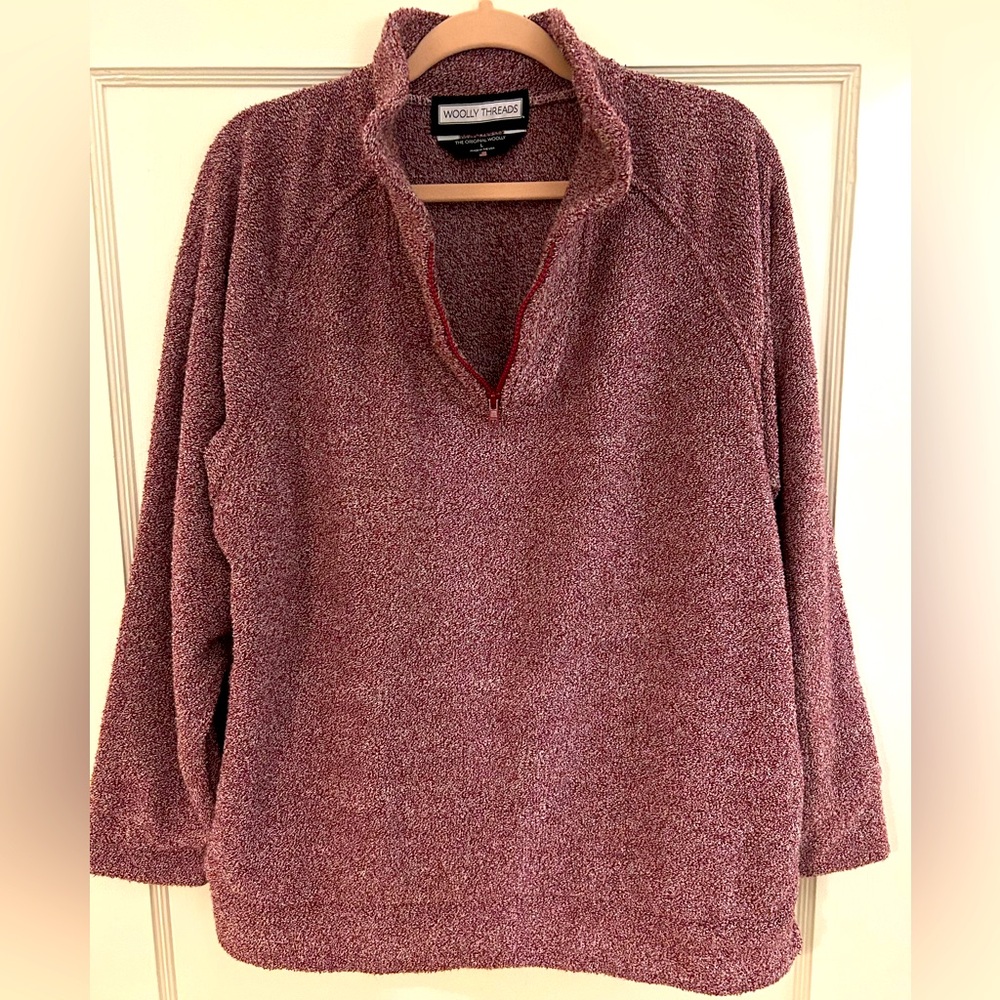 NWOT Woolly Threads half zip pullover